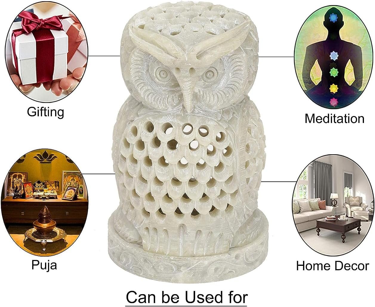 Classic White Marble Candle Stand