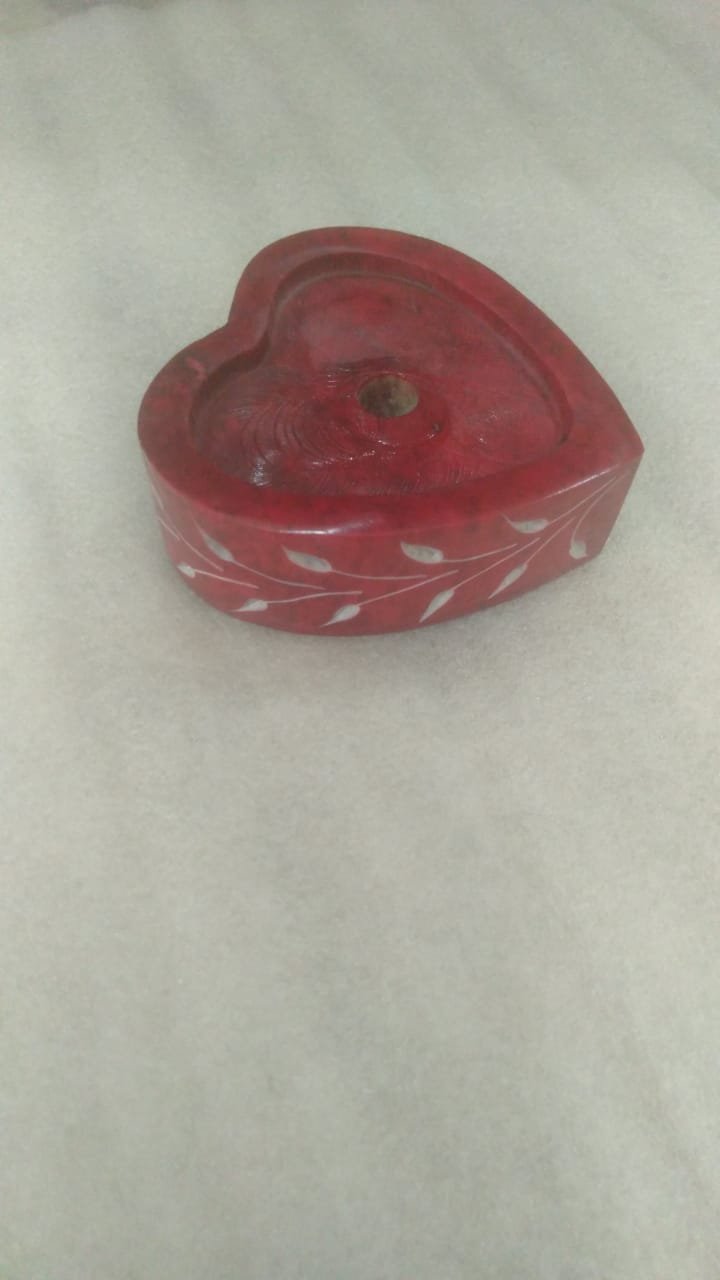 Heart Shape Marble Candle Holder
